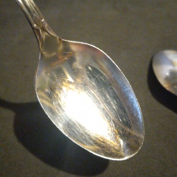 Oneida Stainless Steel Plantation Custom Oval Place/Soup Spoon-Lot Of 4-Floral - Picture 5 of 5